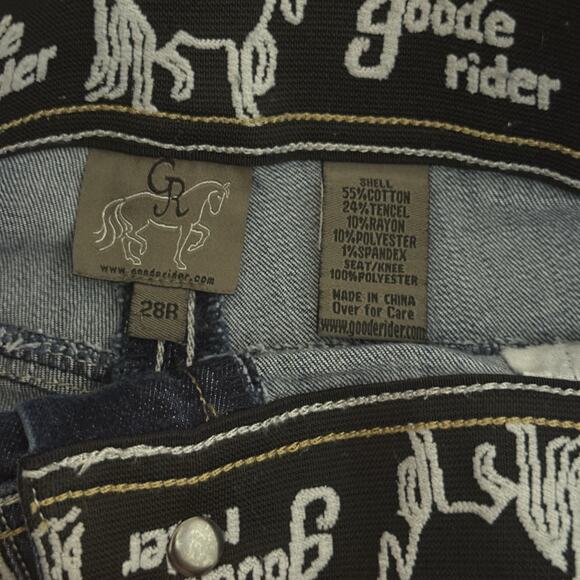 Goode Rider Equestrian Jeans Full Seat Breech High-Rise 28x25.5 Horse Riding - Picture 13 of 15